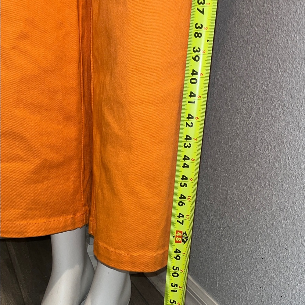 Women's Orange Jumpsuit made by copper key beautiful orange bright size large - Picture 14 of 16